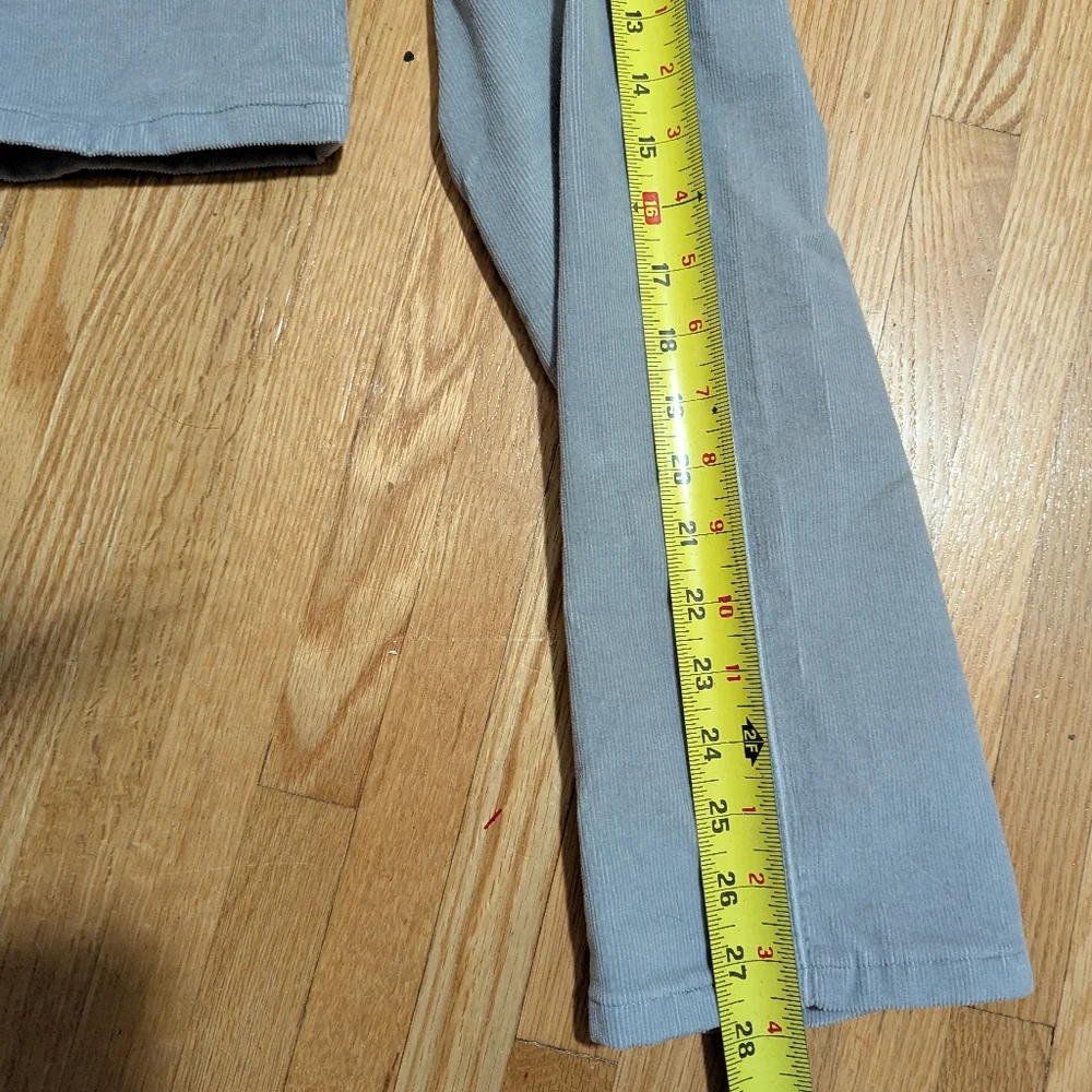 Patagonia Organic Cotton Fitted Corduroy Pants Size 26 Light Gray